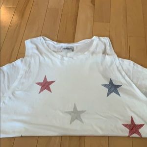 Lauren Moshi red white and blue star tank